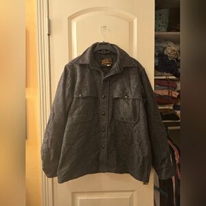 Vintage Eddie Bauer wool shacket no sz tagg aprox oversized small